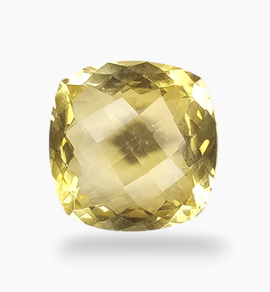 Natural Citrine Stone 12.63 Carats Cushion ( 16x15.5)