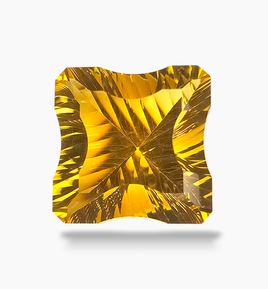 Natural Citrine Stone 12.89 Carats Fancy Shape Size 15x15mm