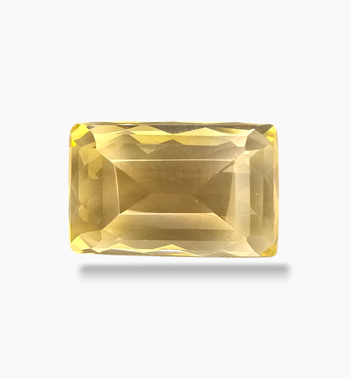 Natural Citrine Stone 13.69 Carats Cushion Shape Size 18.5x12mm