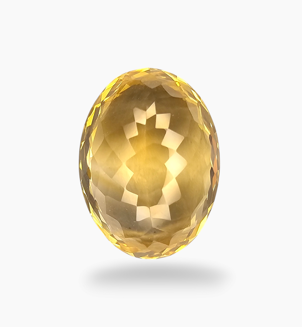 Natural Citrine Stone 14.09 Carats Oval Shape Size 19.5x14.5mm