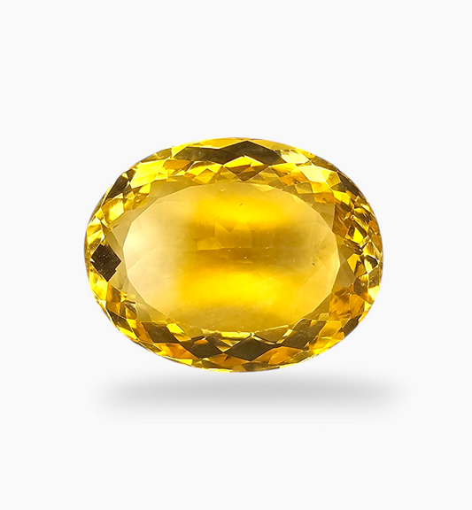 Natural Citrine Stone 14.36 Carats Oval Shape Size 18.5x14.5mm