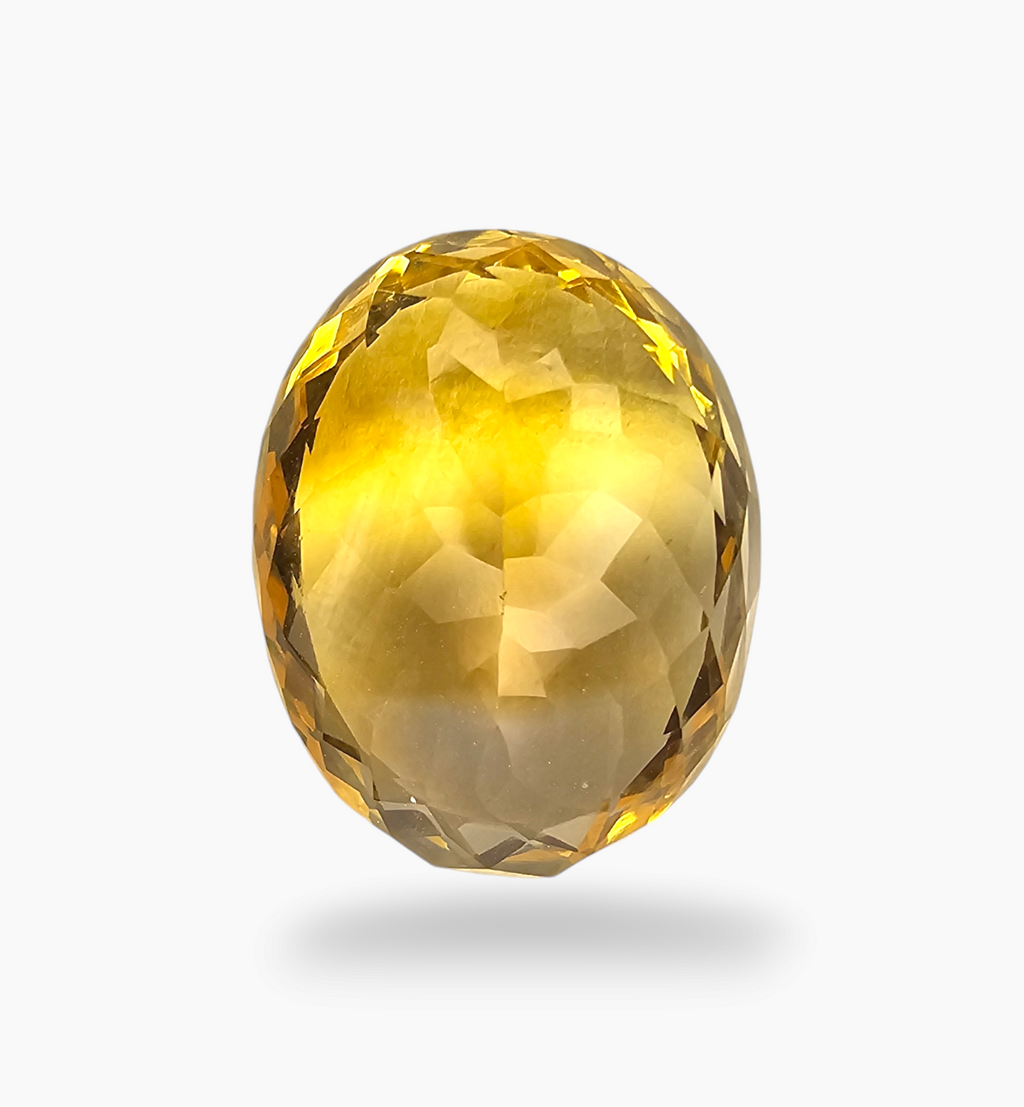 Natural Citrine Stone 14.36 Carats Oval Shape Size 18.5x14.5mm