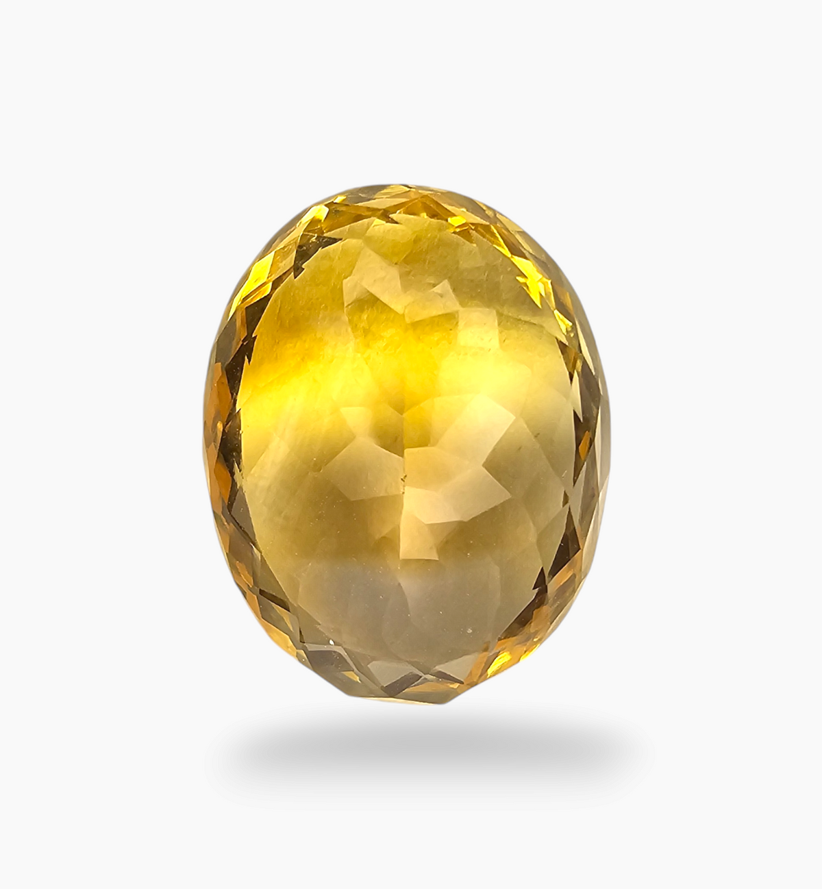 Natural Citrine Stone 14.36 Carats Oval Shape Size 18.5x14.5mm