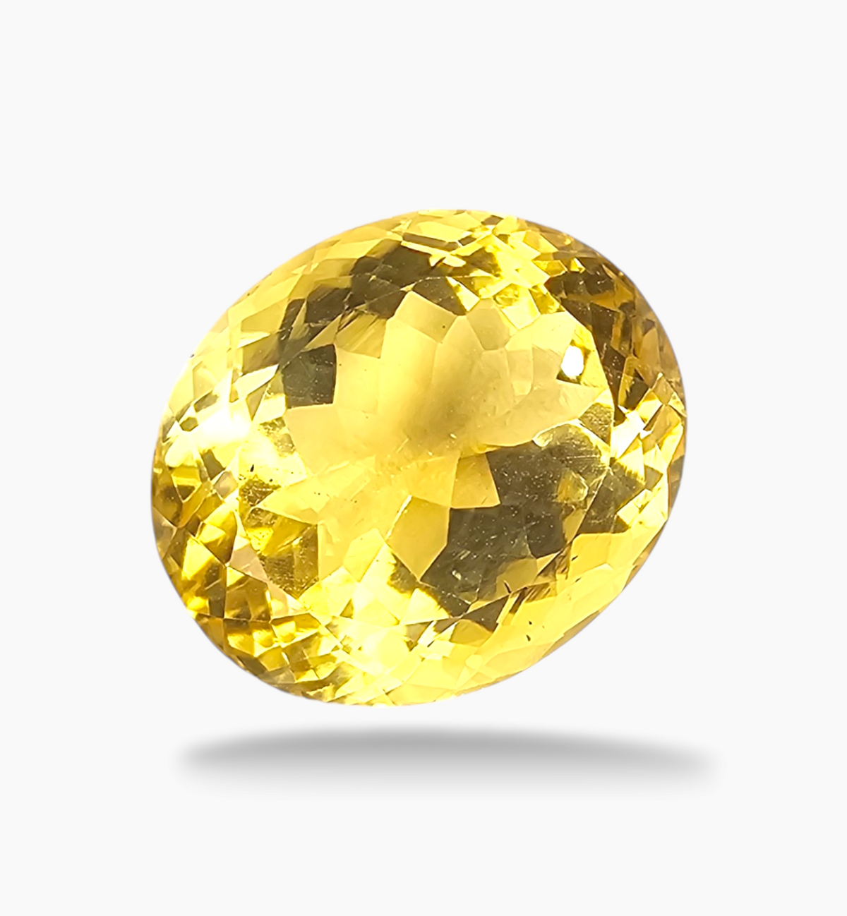 Natural Citrine Stone 14.49 Carats Oval Shape Size 16.3x13.8mm