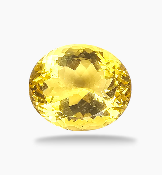 Natural Citrine Stone 14.49 Carats Oval Shape Size 16.3x13.8mm