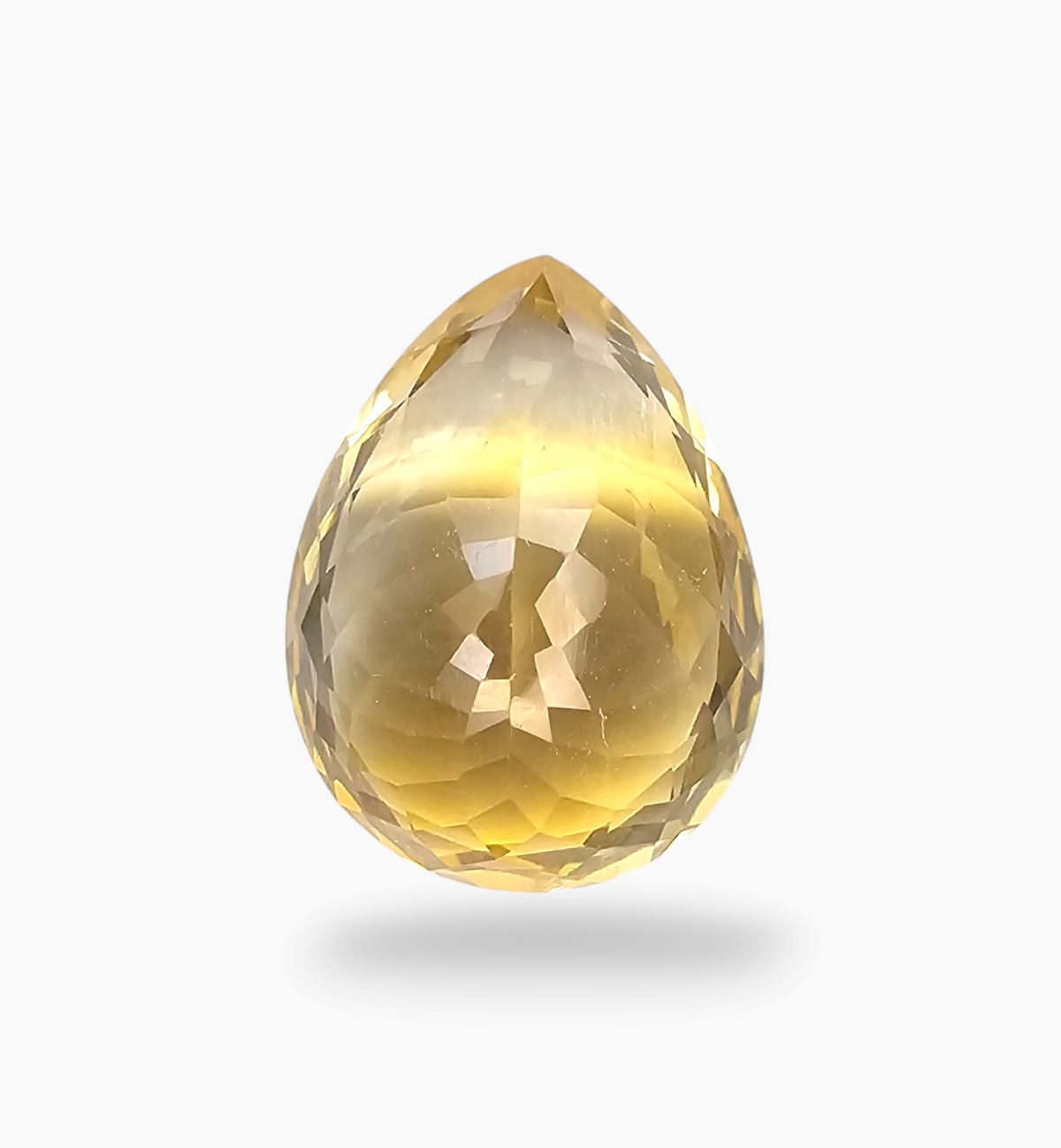 Natural Citrine Stone 14.57 Carats Pear Shape Size 20x15.2mm