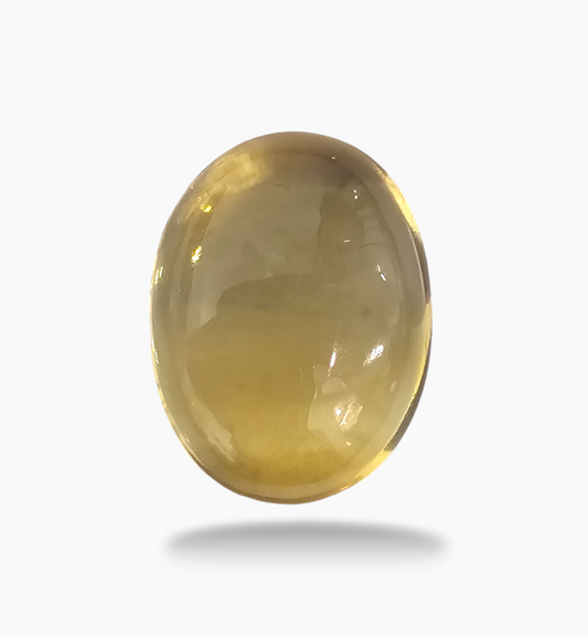 Natural Citrine Stone 14.61 Carats Oval Caochon Shape Size 18.5x14mm