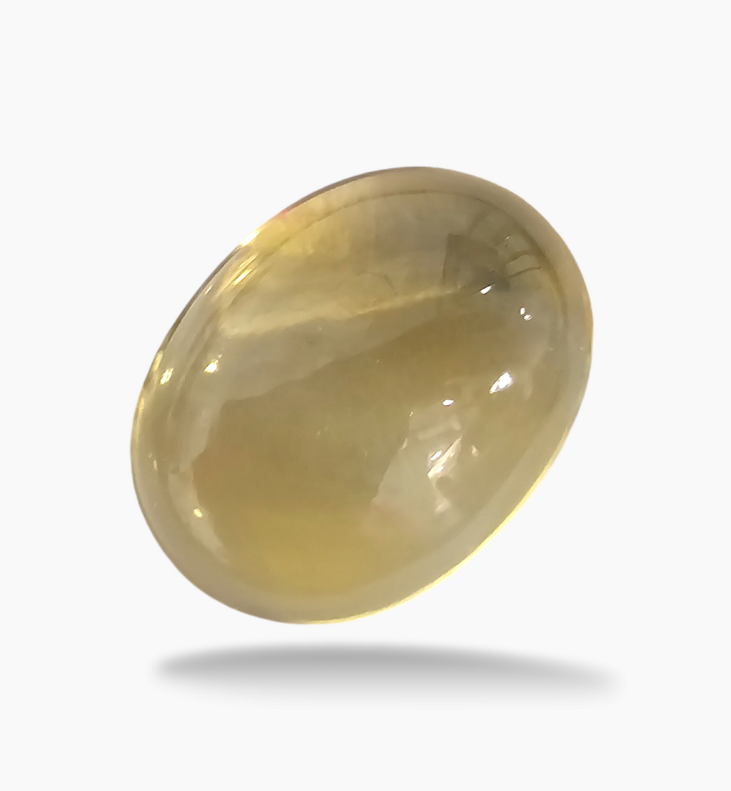 Natural Citrine Stone 14.61 Carats Oval Caochon Shape Size 18.5x14mm