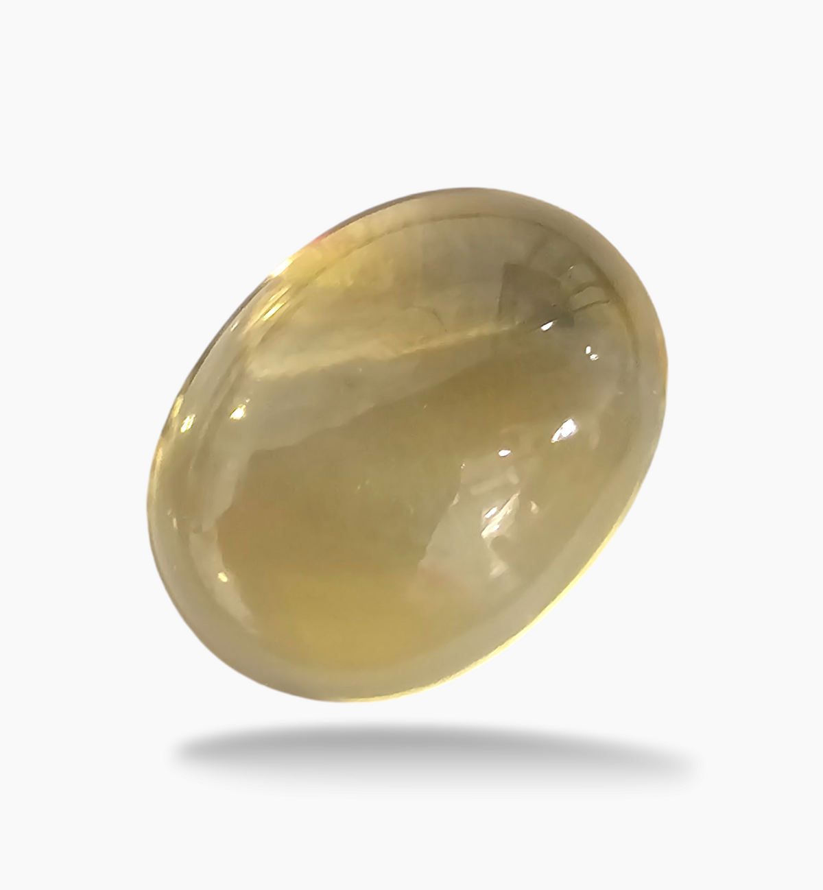 Natural Citrine Stone 14.61 Carats Oval Caochon Shape Size 18.5x14mm