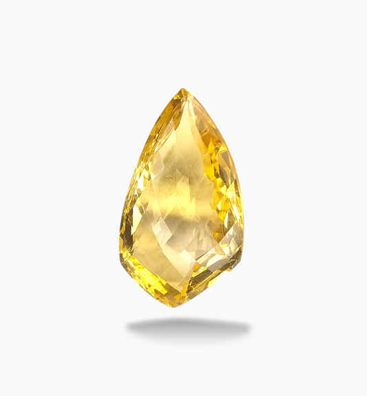 Natural Citrine Stone 14.84 Carats Fancy Shape Size 24x13mm