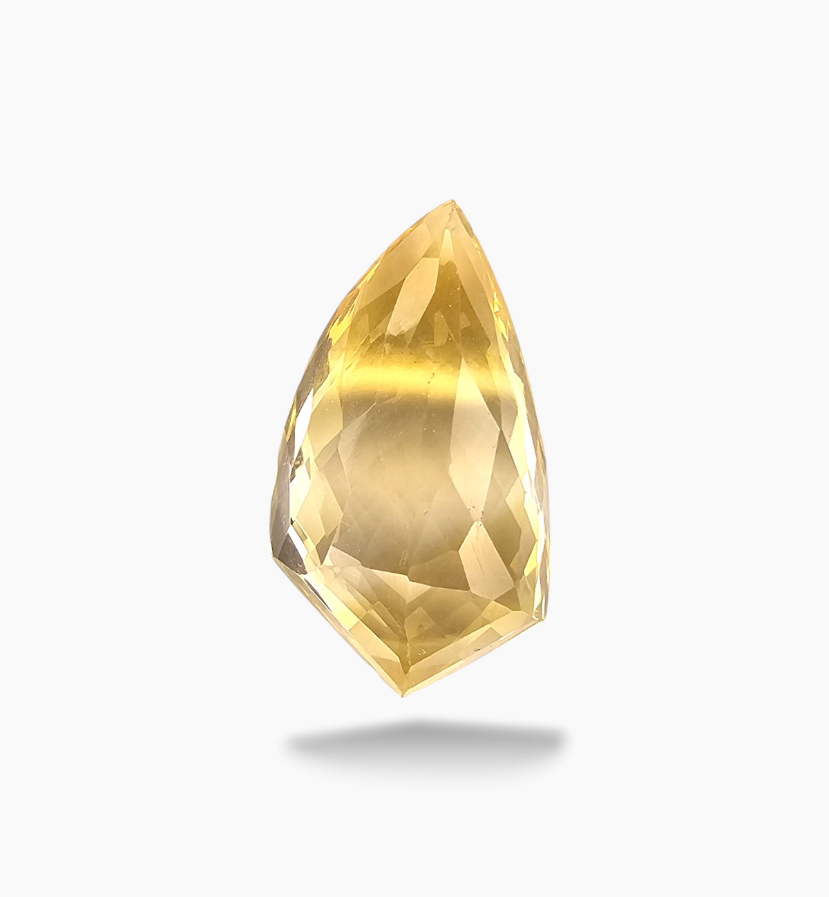 Natural Citrine Stone 14.84 Carats Fancy Shape Size 24x13mm