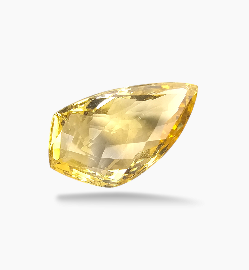 Natural Citrine Stone 14.84 Carats Fancy Shape Size 24x13mm