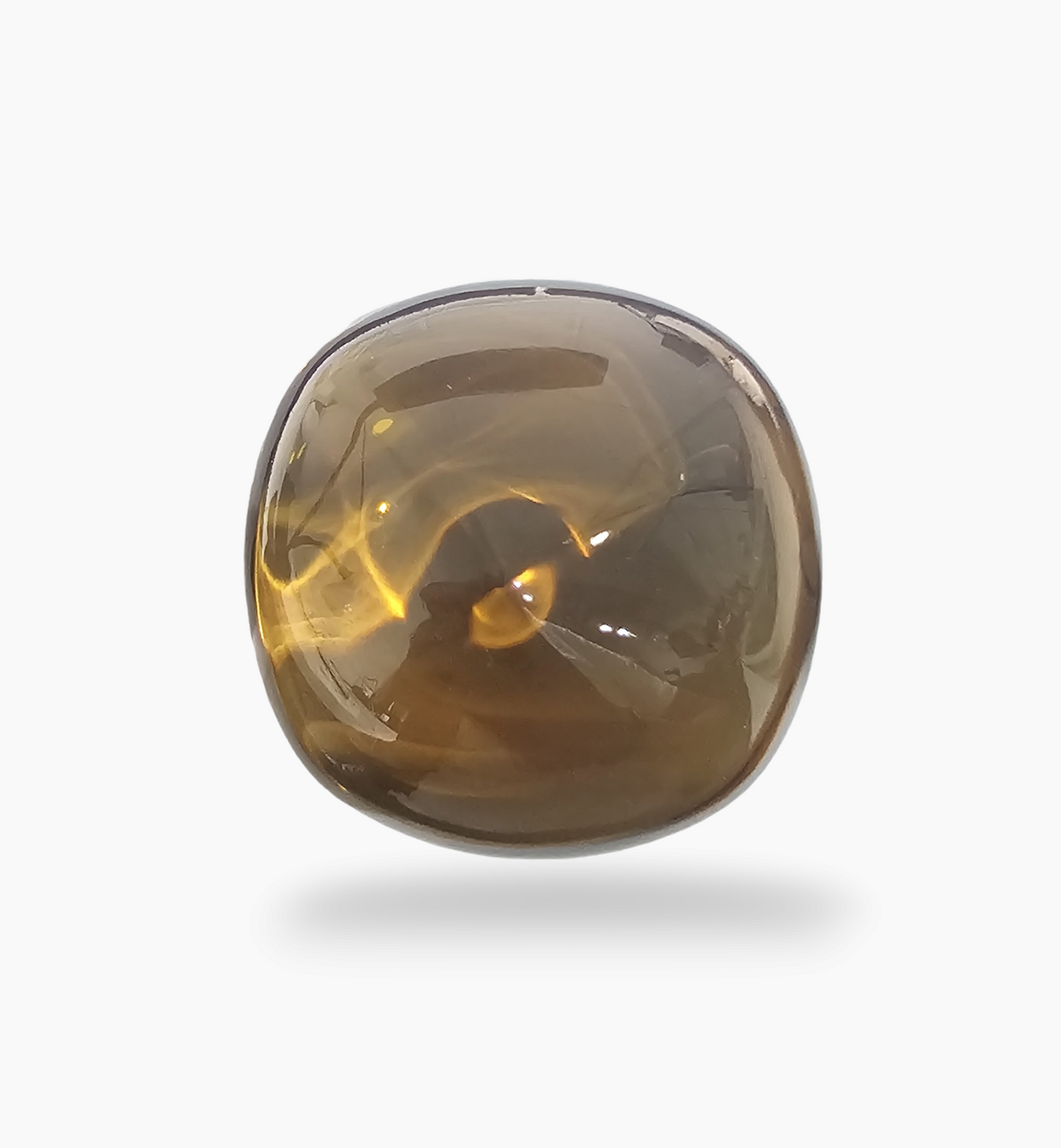 Natural Citrine Stone 141.55 Carats Cushion Cabochon ( 31.5x31.5mm)