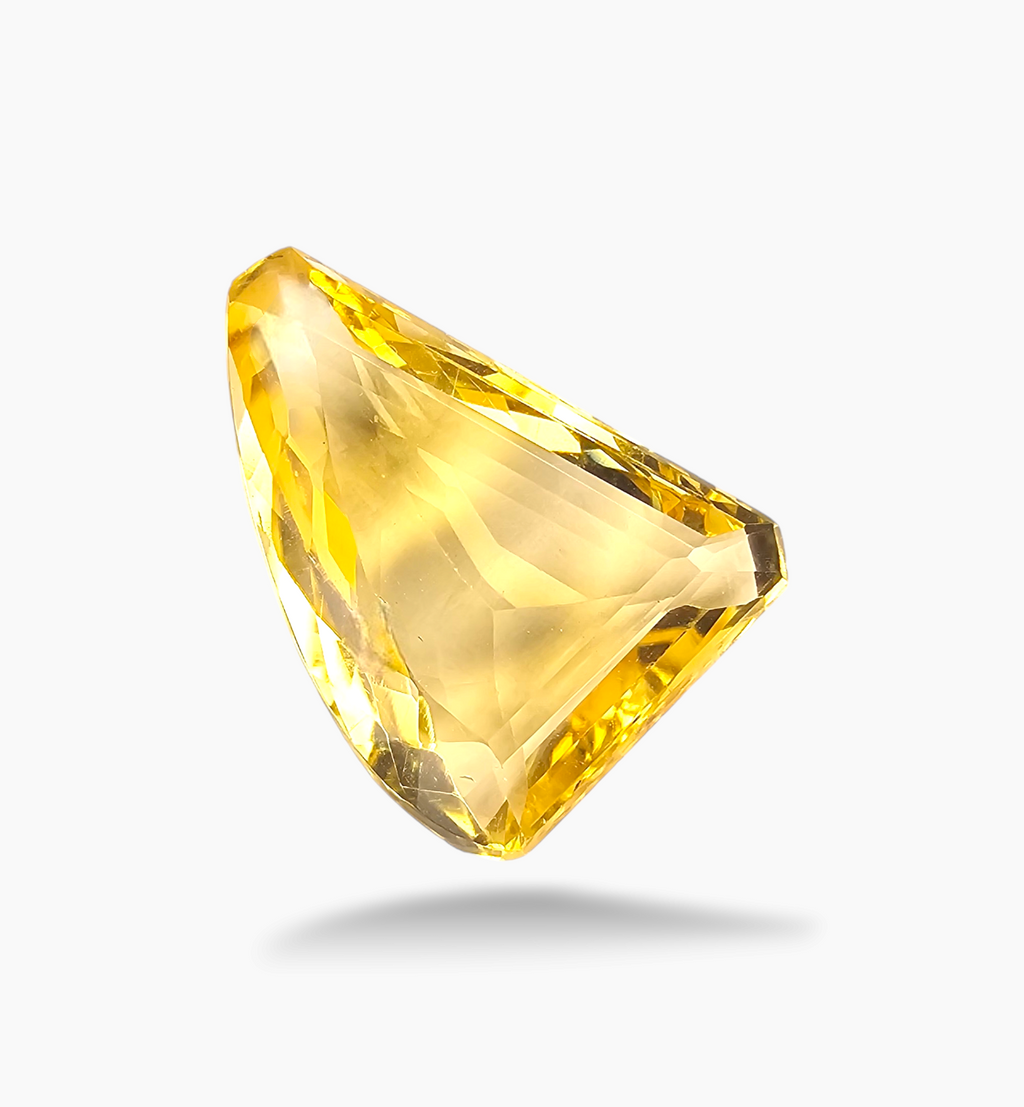 Natural Citrine Stone 15.61 Carats Fancy Shape Size 22x16mm