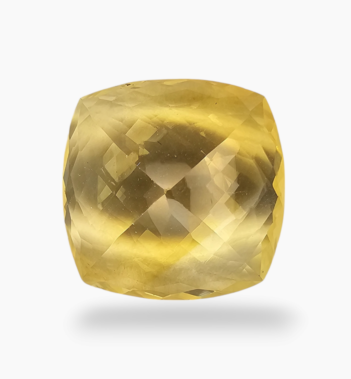 Natural Citrine Stone 15.89 Carats Cushion ( 17.8x17.8mm )   lemony