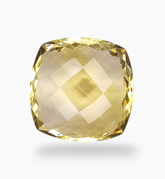 Natural Citrine Stone 15.89 Carats Cushion ( 17.8x17.8mm )   lemony