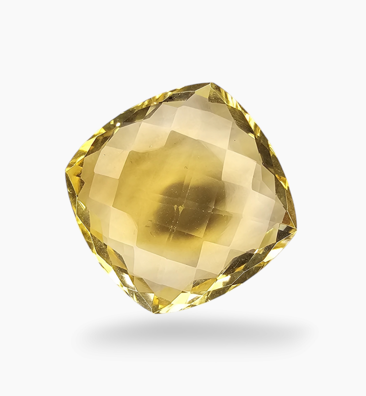 Natural Citrine Stone 15.89 Carats Cushion ( 17.8x17.8mm )   lemony