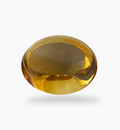 Natural Citrine Stone 16.39 Carats Oval Cabochon Shape Size 17.3x14.5mm