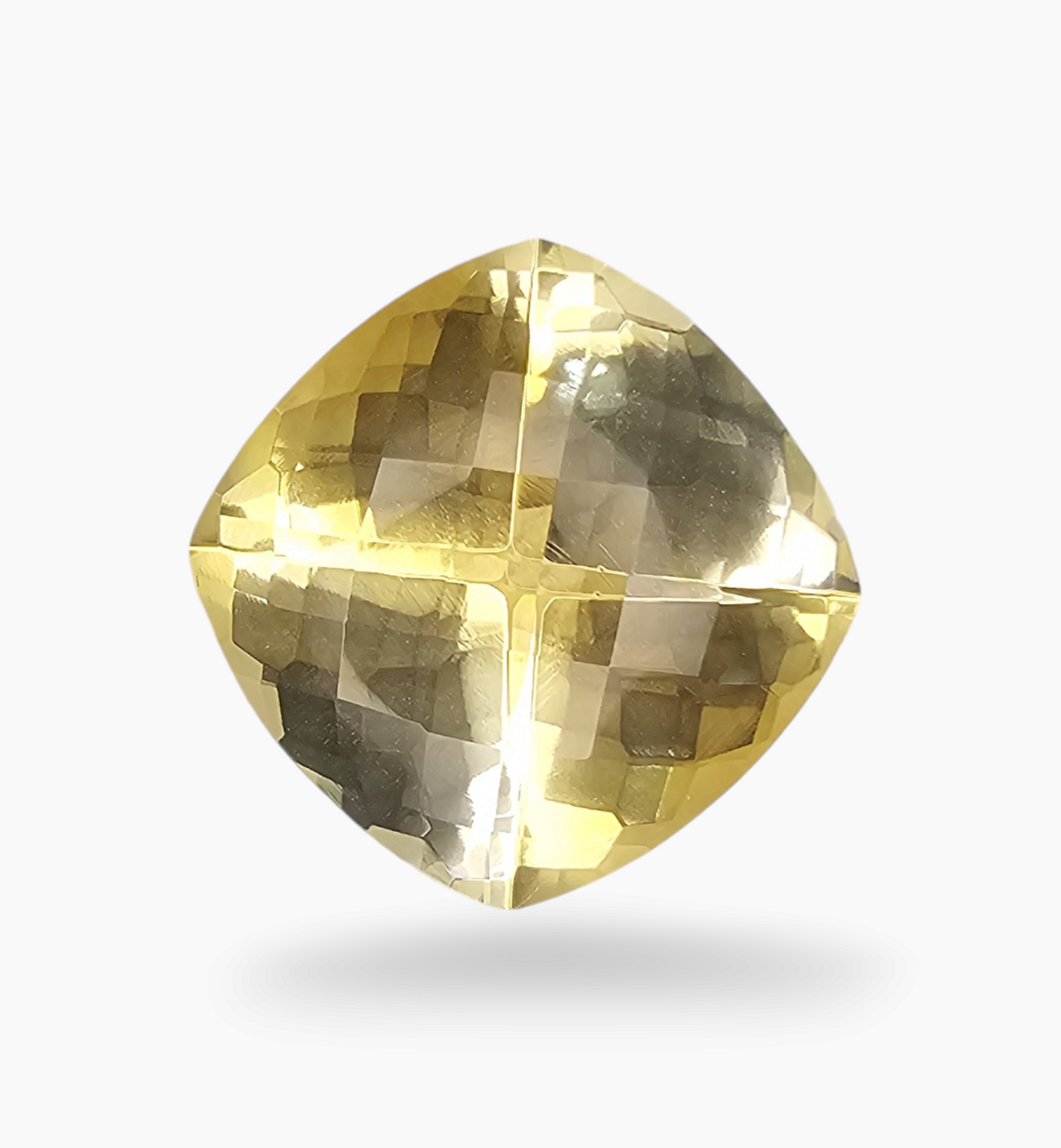 Natural Citrine Stone 12.57 Carats Cushion ( 16.2x16mm)
