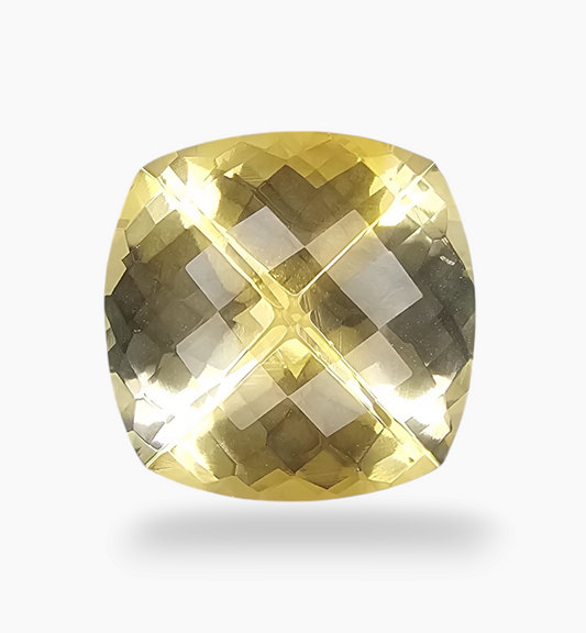 Natural Citrine Stone 16.42  Carats Cushion ( 17x17mm)