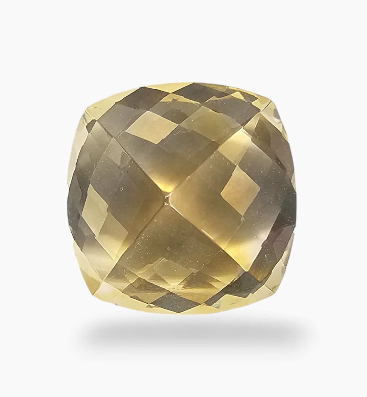 Natural Citrine Stone 12.57 Carats Cushion ( 16.2x16mm)