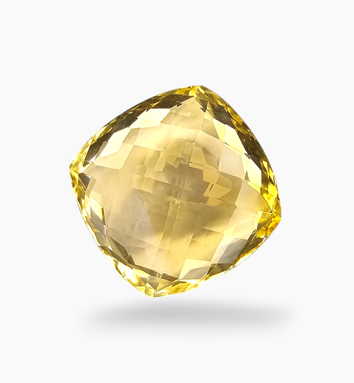 Natural Citrine Stone 16.55 Carats Cushion Shape Size  15.6x15.6mm