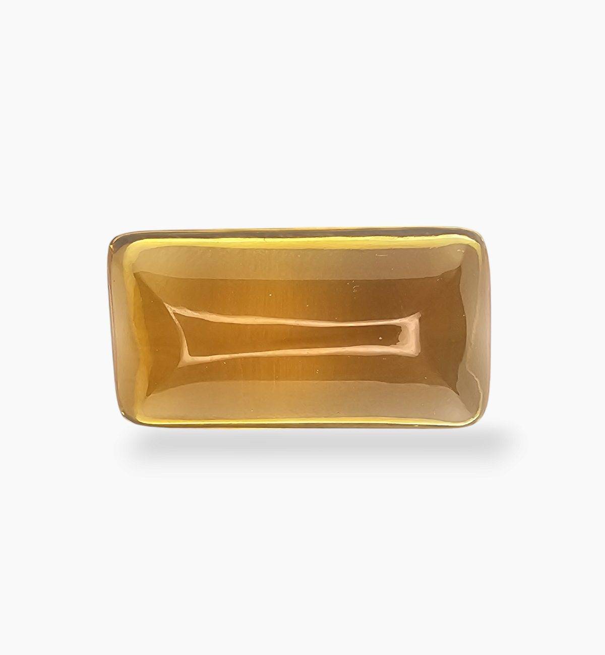 Natural Citrine Stone 18.47 Carats Cushion  Cabochon ( 21x11.5mm)