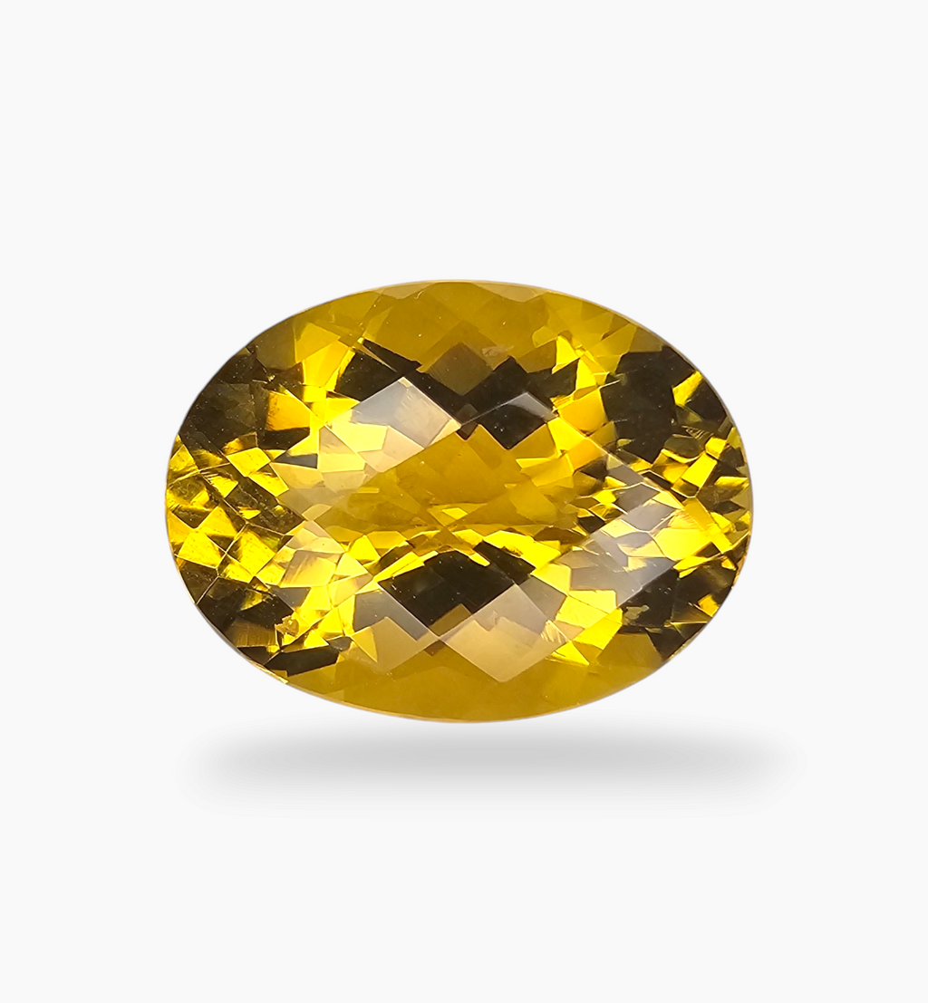 Natural Citrine Stone 18.56 Carats Oval Shape Size 20x15mm