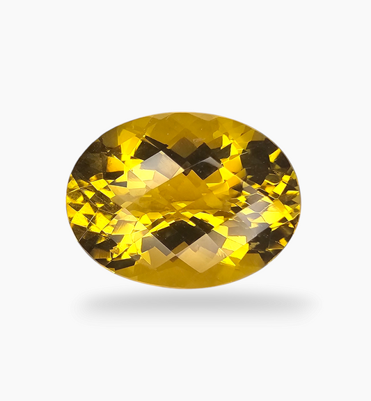 Natural Citrine Stone 18.56 Carats Oval Shape Size 20x15mm