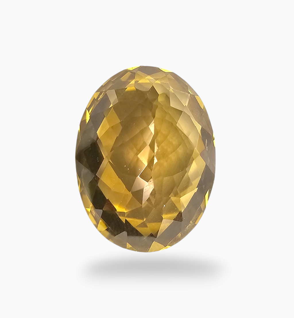 Natural Citrine Stone 18.56 Carats Oval Shape Size 20x15mm