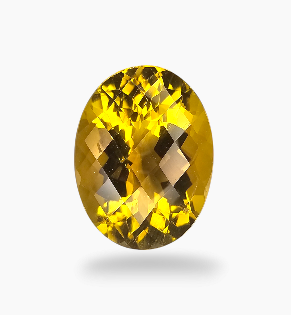Natural Citrine Stone 18.56 Carats Oval Shape Size 20x15mm