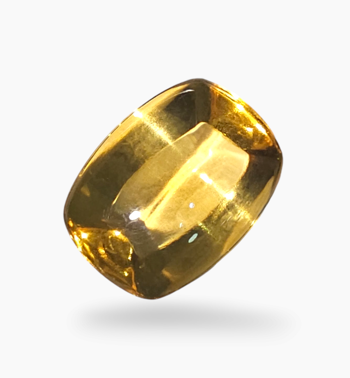 Natural Citrine Stone 19.45  Carats Cushion Cabochon ( 20x15mm)