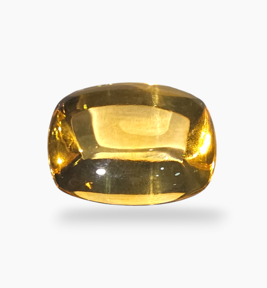 Natural Citrine Stone 19.45  Carats Cushion Cabochon ( 20x15mm)