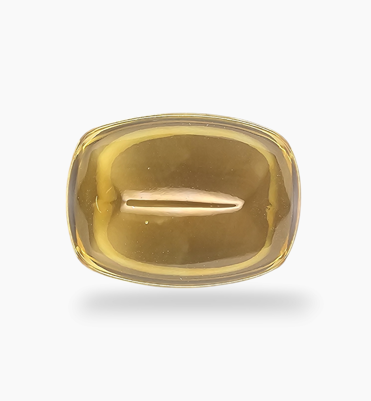 Natural Citrine Stone 19.45  Carats Cushion Cabochon ( 20x15mm)