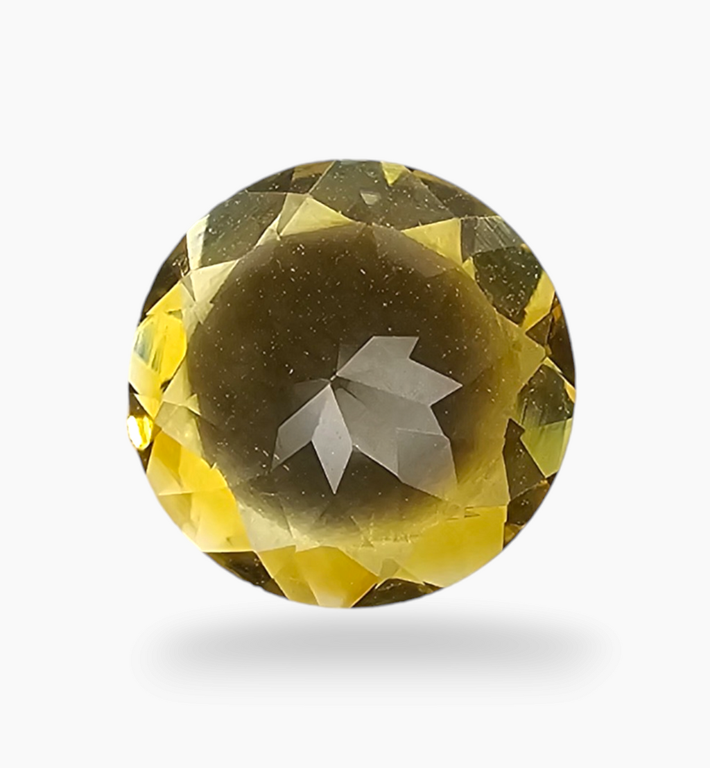 Natural Citrine Stone 2.07 Carats Round ( 9 mm ) timid