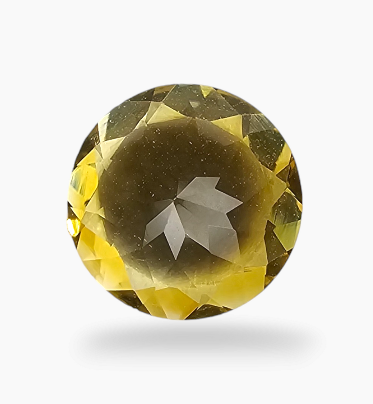 Natural Citrine Stone 2.07 Carats Round ( 9 mm ) timid