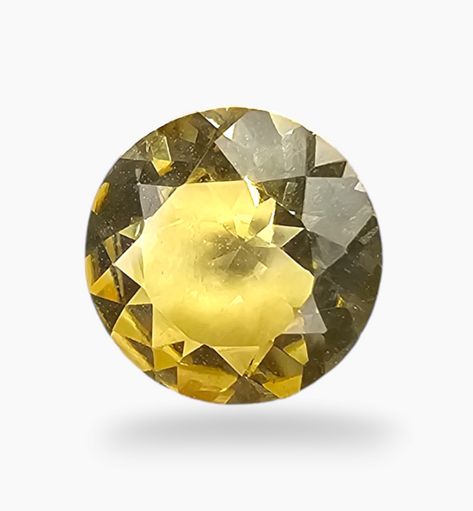 Natural Citrine Stone 2.07 Carats Round ( 9 mm ) timid