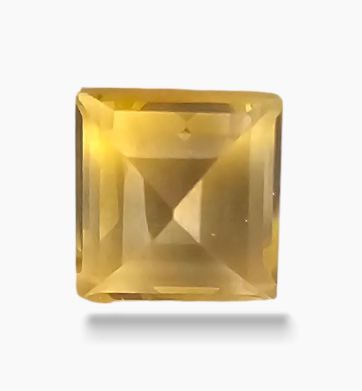 Natural Citrine Stone 2.10 Carats Princess Shape Size 8x8mm