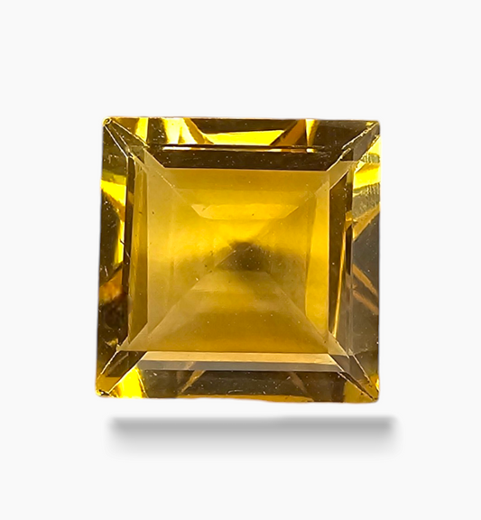 Natural Citrine Stone 2.10 Carats Princess Shape Size 8x8mm