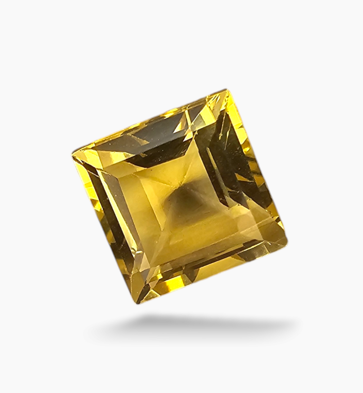 Natural Citrine Stone 2.62 Carats Princess Shape Size 8x8mm