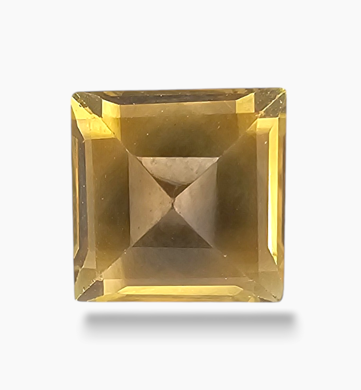 Natural Citrine Stone 2.62 Carats Princess Shape Size 8x8mm