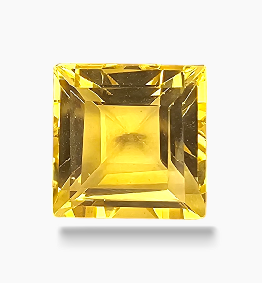 Natural Citrine Stone 2.62 Carats Princess Shape Size 8x8mm