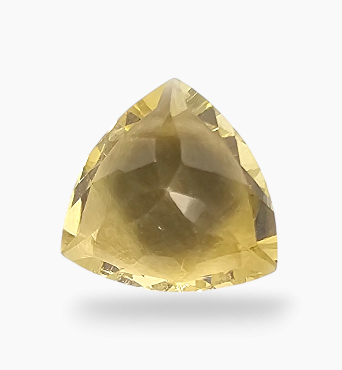 Natural Citrine Stone 2.93 Carats Trilliant Shape Size 10x10mm