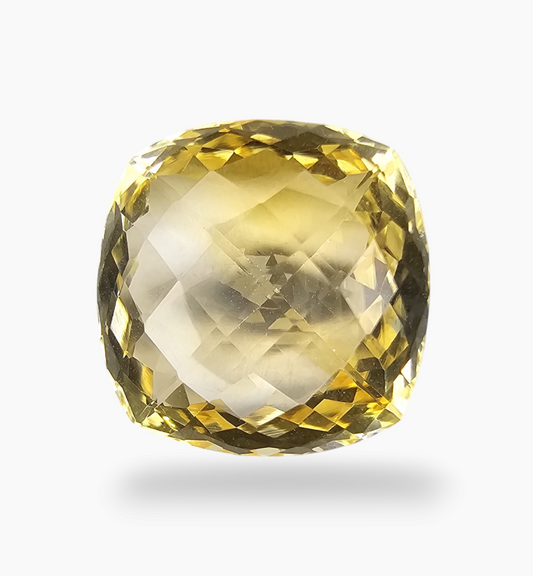 Natural Citrine Stone 21.29 Carats Cushion ( 17.7x17.7mm) timorous