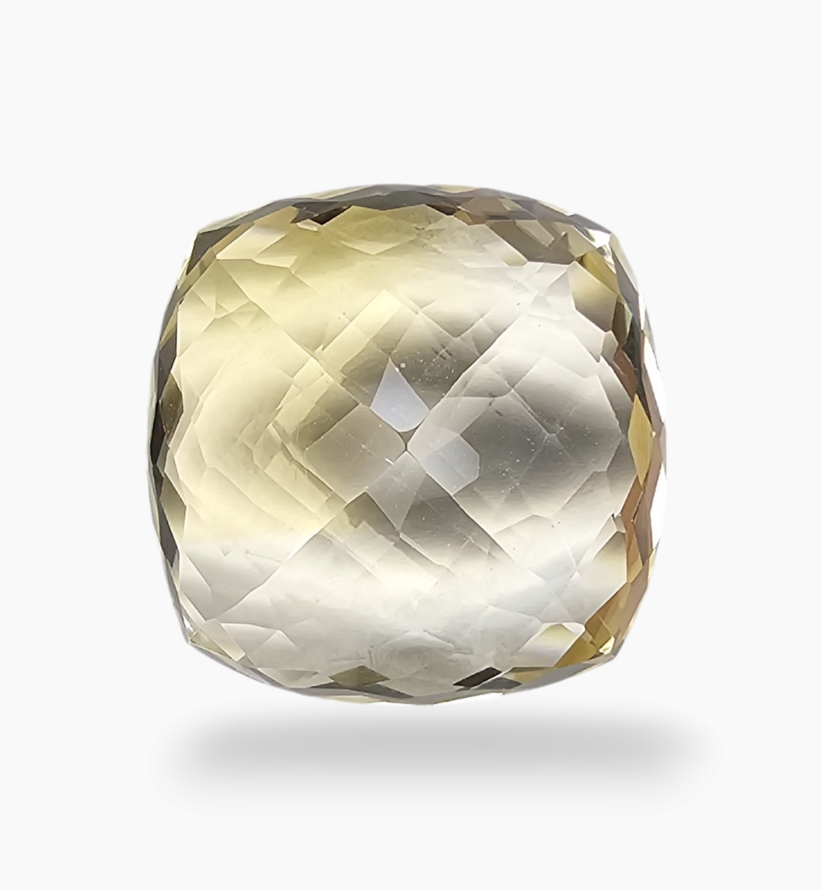 Natural Citrine Stone 21.37 Carats Cushion ( 18x18mm)  flaxen