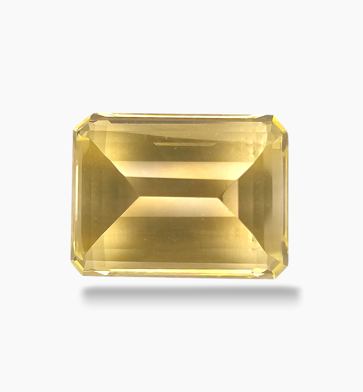 Natural Citrine Stone 22.22 Carats Emerald Cut Shape Size 19.5x14.8mm