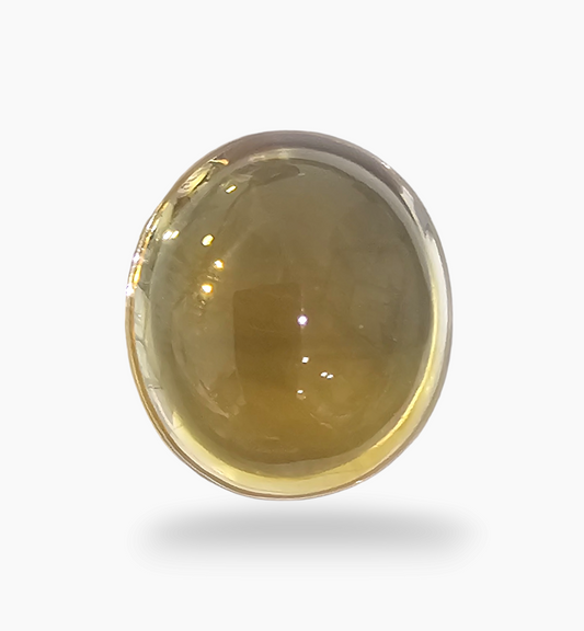 Natural Citrine Stone 22.31 Carats Oval Cabochon Shape Size 18x16mm