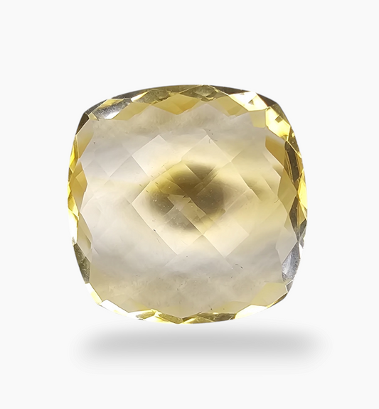 Natural Citrine Stone 22.34 Carats Cushion ( 20x20 mm )