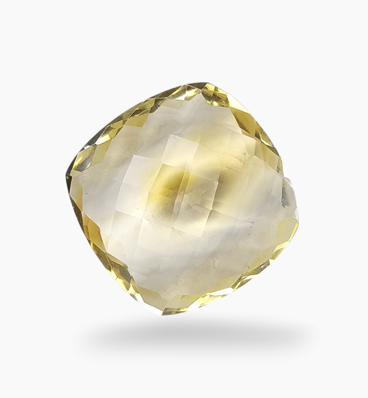 Natural Citrine Stone 22.34 Carats Cushion ( 20x20 mm )