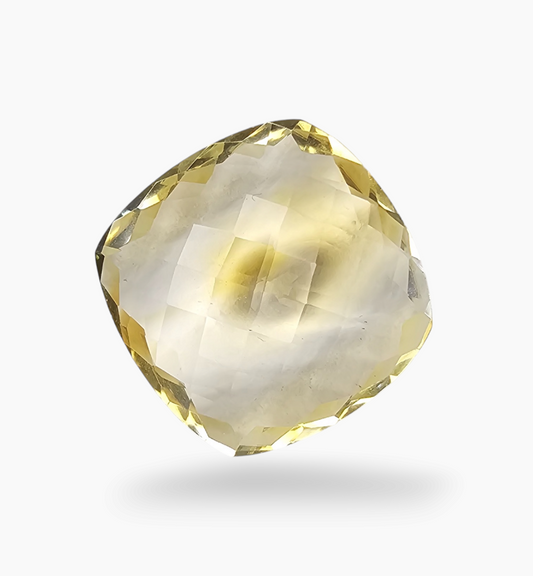 Natural Citrine Stone 22.34 Carats Cushion ( 20x20 mm )